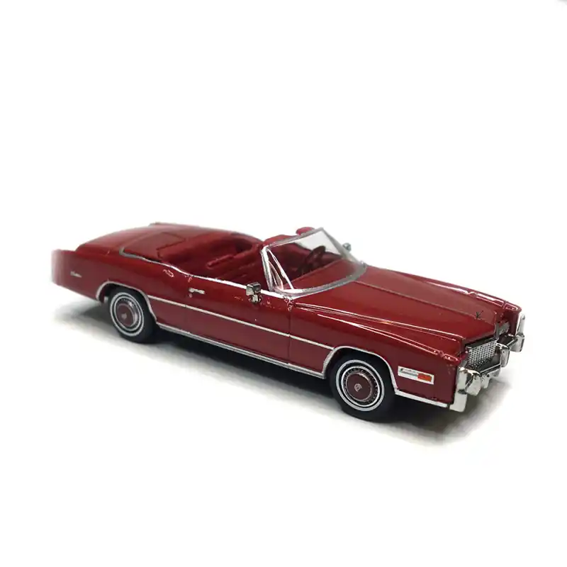 Satisfait Ou Remboursé Cadillac Eldorado cabriolet, rouge, intérieur rouge, 1976 - BREKINA 19758 - HO 1/87