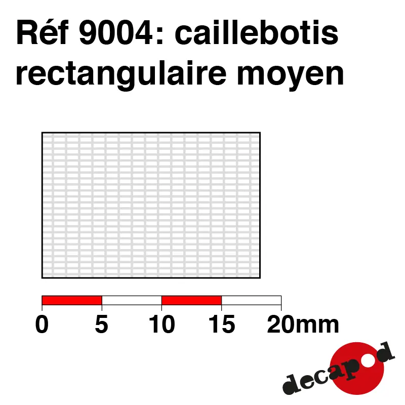 Solde Caillebotis rectangulaire moyen Decapod 9004