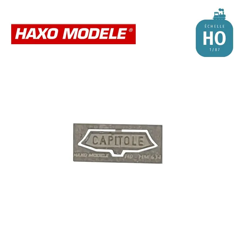 Plaque frontale CAPITOLE moderne (année 70) HO Haxo Modèle HM44164 Bon Marché