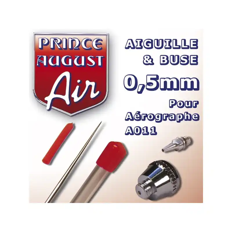 Certifié Aiguille & Buse 0,5 pour aérographe A011 Prince August