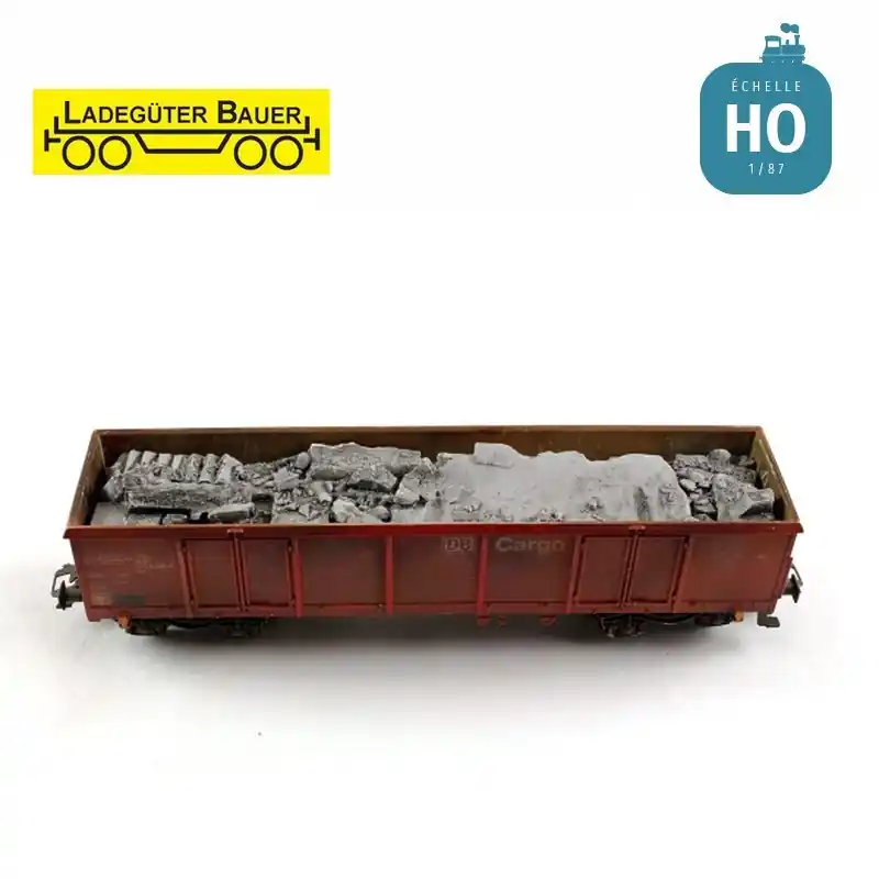 Débris de béton pour wagon Eaos HO Ladegüter Bauer H01233 Offre Du Jour