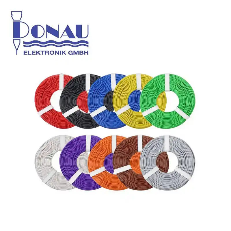 Câblage souple multibrins 0,25 mm² bobine de 10 m Donau Commande En Gros