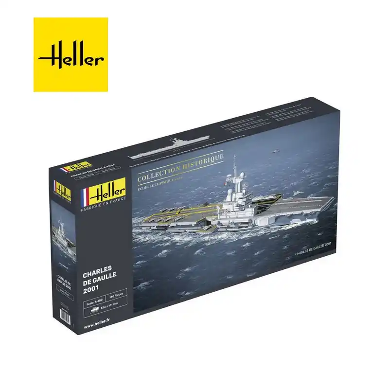 Porte-avion Charles de Gaulle 1/400 Heller 81072 Nouveauté
