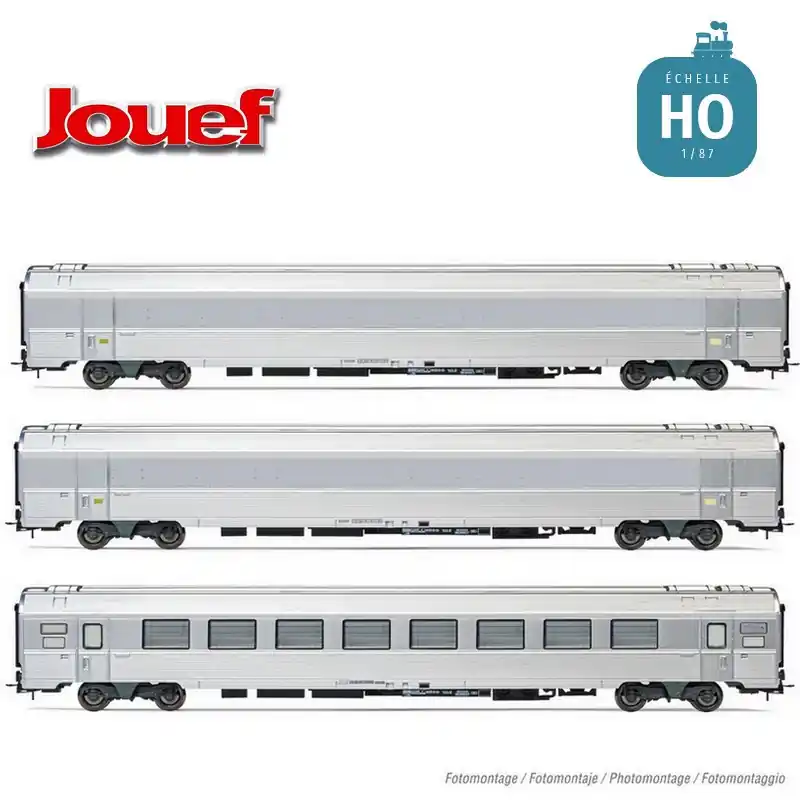 Commander Maintenant Coffret 3 voitures "Train Expo" 2/2 SNCF Ep VI HO Jouef HJ4179