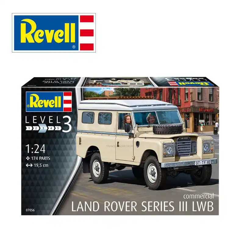 Commander Vite Voiture 4x4 Land Rover Séries III LWB 1/24 Revell 67056