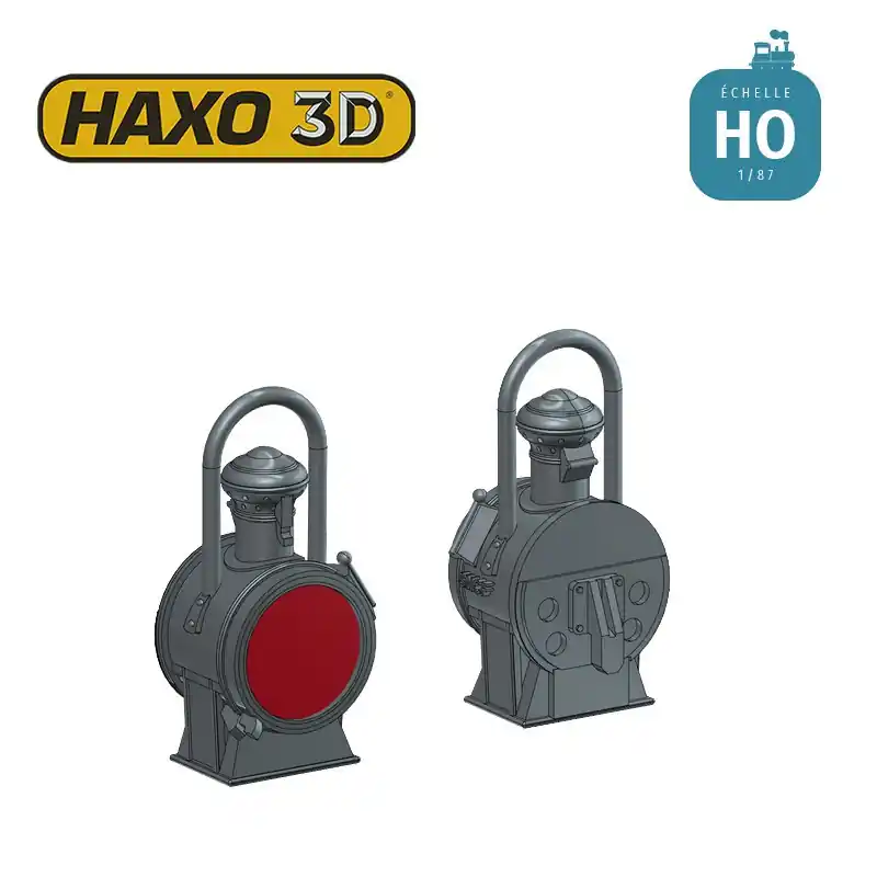 Offre Du Jour Lanternes feu de fin de convoi type 9LQ rouge Ep II-III 2 pcs HO Haxo 3D 344006