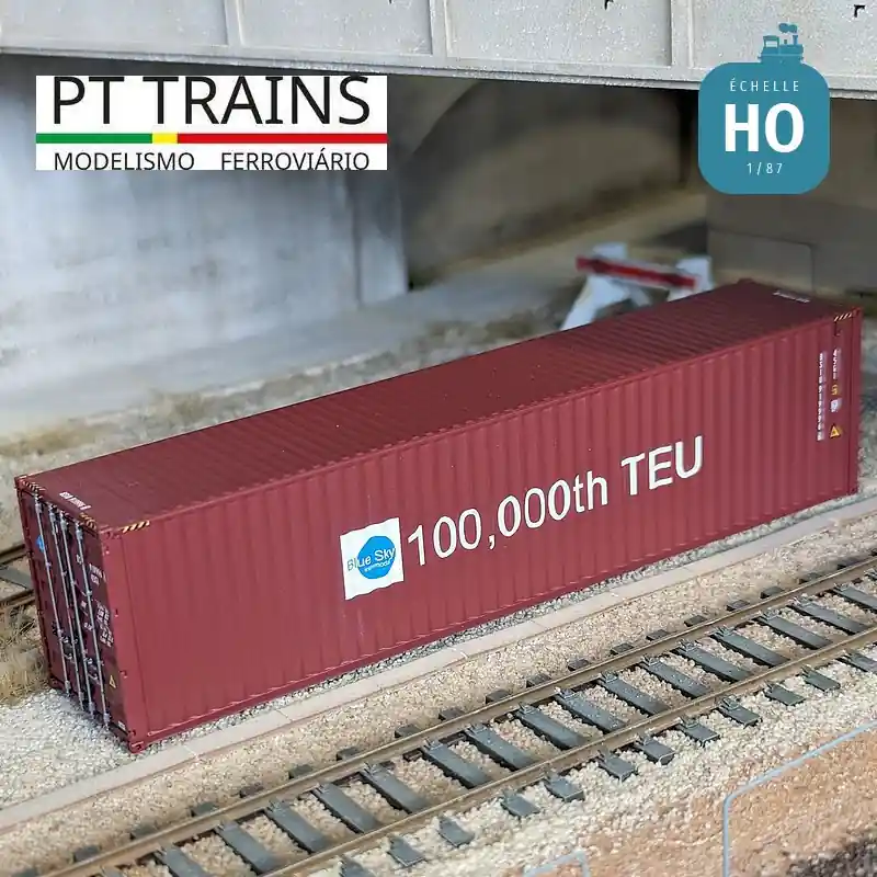 Container 40‘ HC BLUESKY (BSIU9199966) 100,000th TEU HO PT TRAINS PT190004 Prix Promo