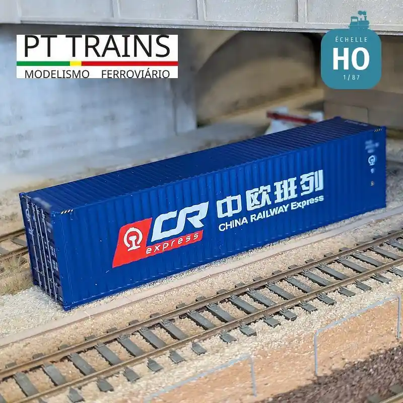 Commander Vite Container 40‘ HC China Railways (TBJU7406574) HO PT TRAINS PT840405.2