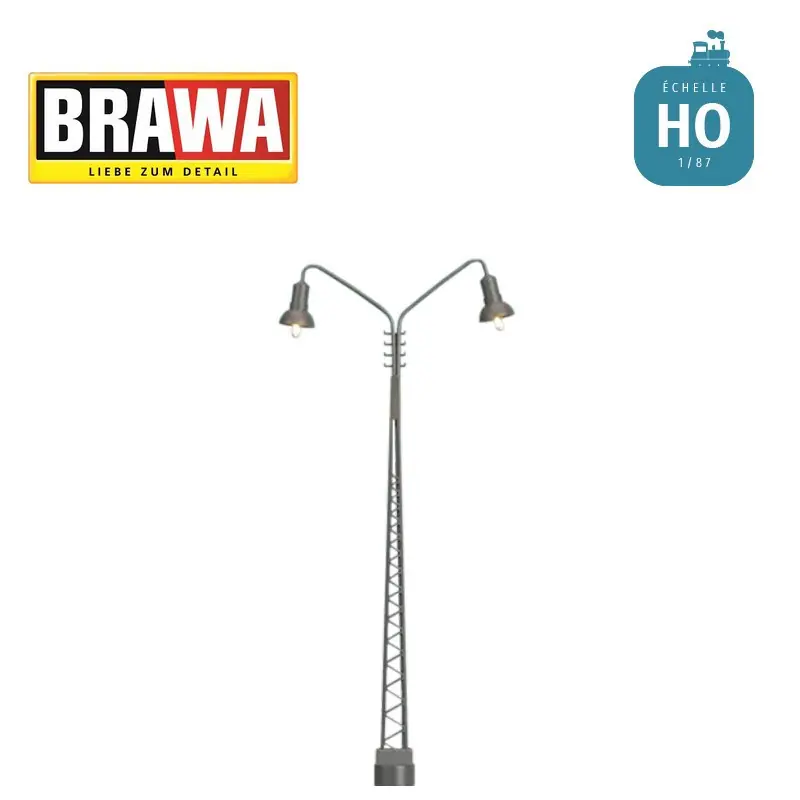Haute Qualité Lampadaire à mât treillis double H 120 mm LED HO Brawa 84019