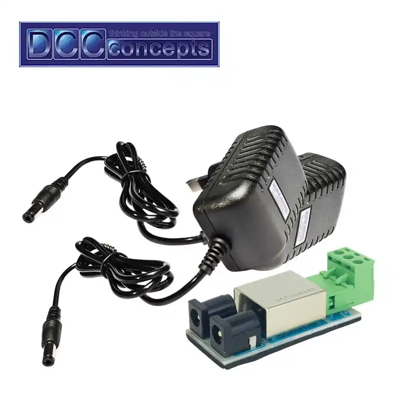 Expédition Rapide Set d‘alimentation double 2x12v 1.5A CC et connecteur DCCconcepts DCP-SPS12