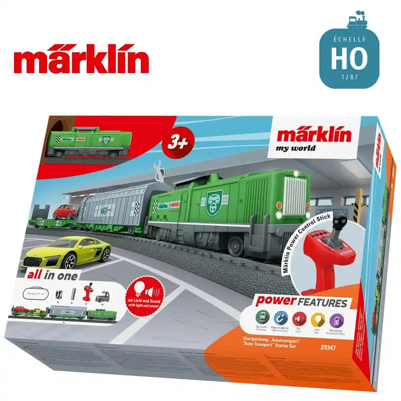 Authentique Coffret de départ Märklin "My world" Transport Auto HO 29347