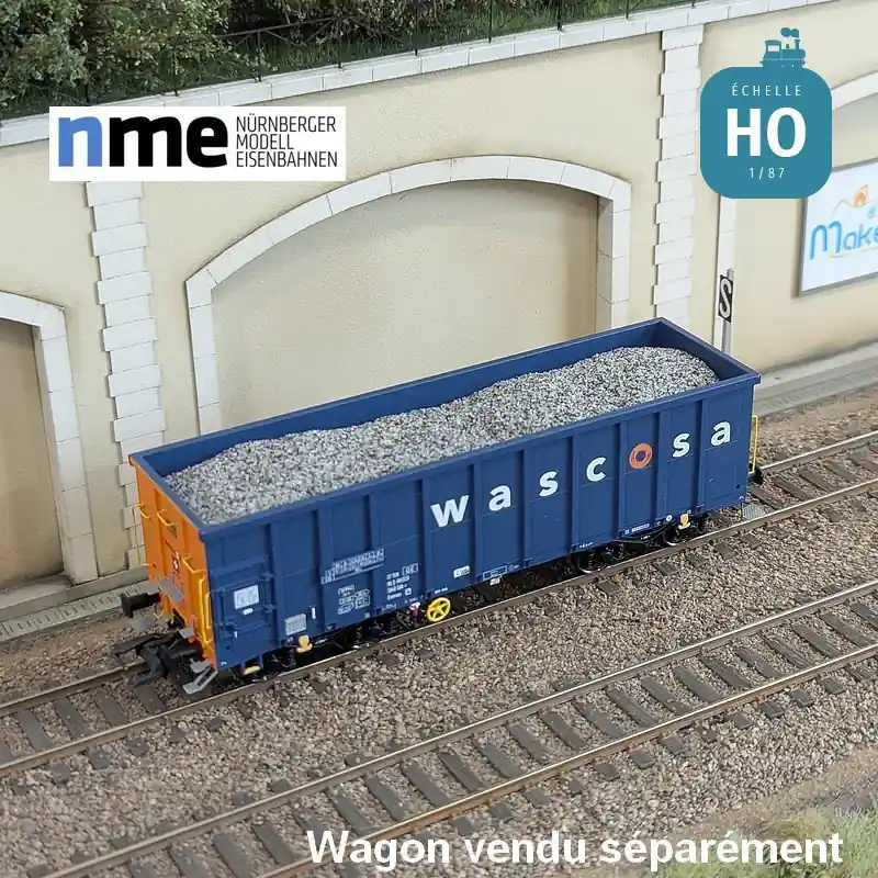 Chargement de gravier pour wagon tombereau Eamnos 11,3m HO NME 951003-B Dernier Modèle