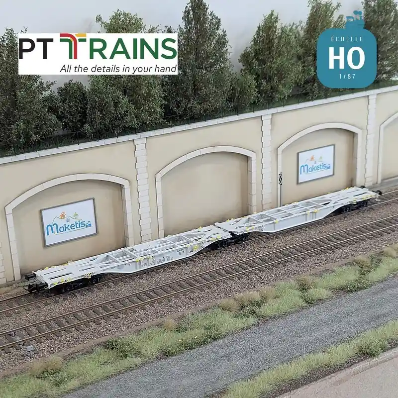 Produit De Marque Wagon multimodal type Sggmrss 90 VTG Ep VI HO PT TRAINS 100504