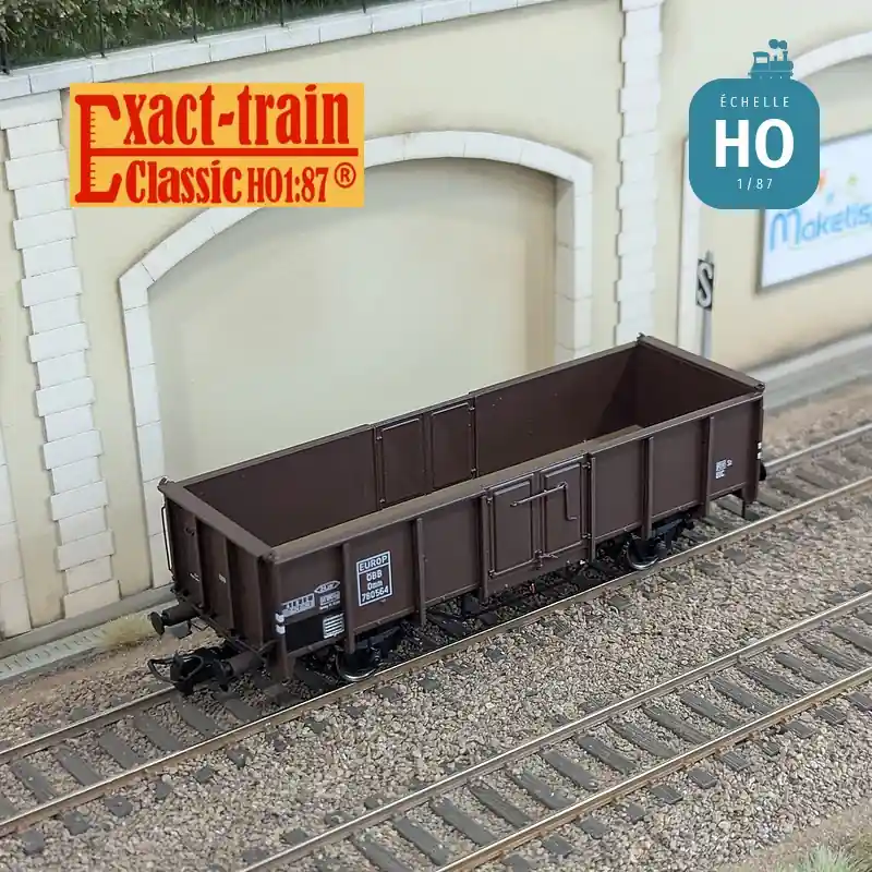 Quantité Limitée Wagon tombereau UIC II type Omm EUROP OBB Ep III HO Exact-Train EX23964