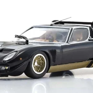 Kyosho Diecast Lamborghini Miura SVR 1970 Noir et Or 1/43 KS03203BKG Livraison Express
