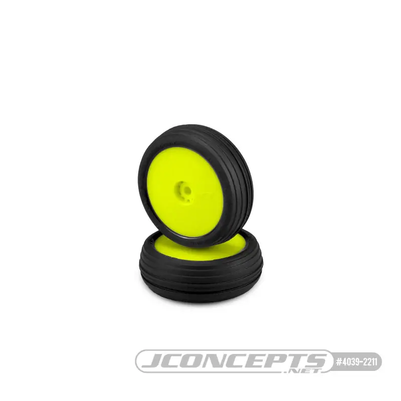 Bon Plan Jconcepts Pneus Hawk + Jantes Avant Jaune Losi Mini-B 2.0 4039-2211