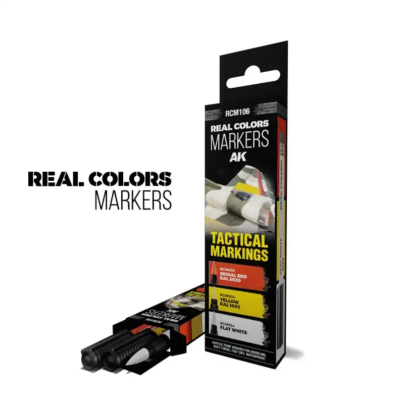 Offre Limitée Tactical Markings - Set 3 Real Colors Markers