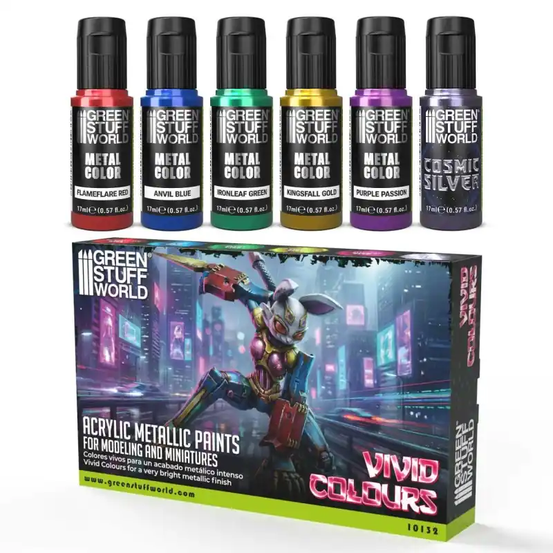Set Peintures Metalliques - Vivid Colors Acheter Direct