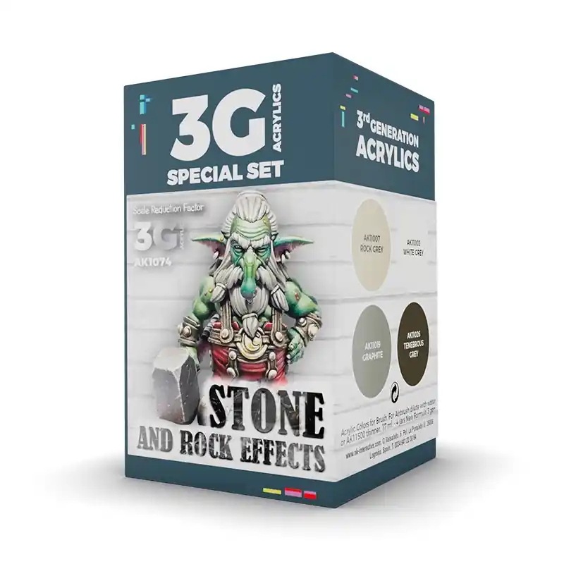 Populaire Wargame Color Set - Stone And Rock Effects