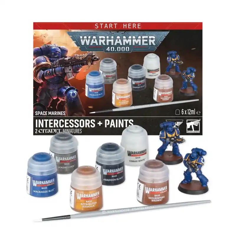 Space Marines Intercessors + Set de Peinture Achat Immédiat
