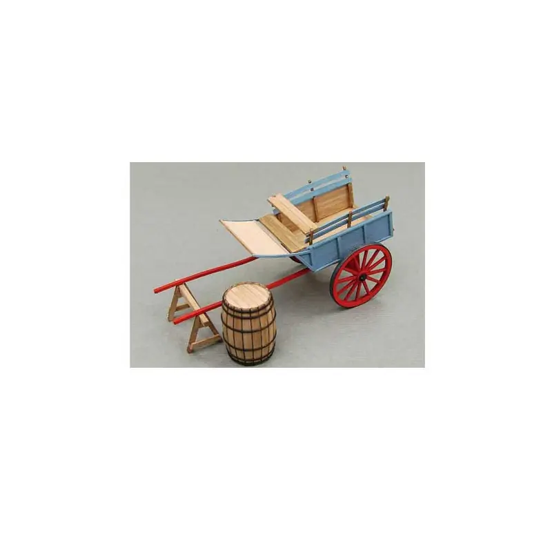 Prix Choc Accastillage de bateau CHARRETTE ET TONNEAU XVIII siècle éch. 1/72