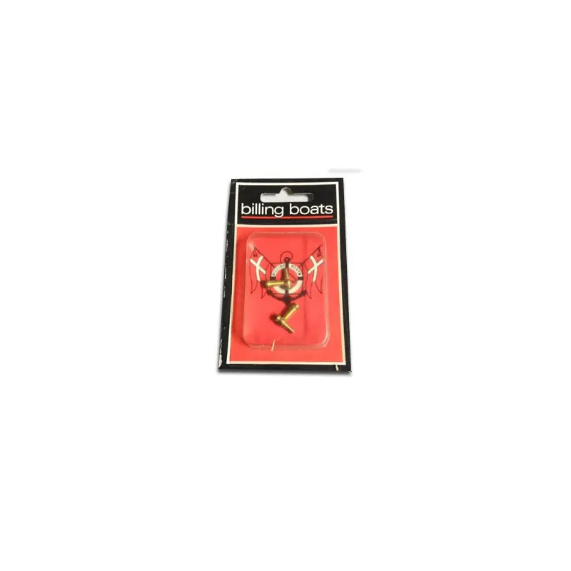 Accastillage de bateau Canon à eau factice en laiton 10x10mm (2pcs) Nouvelle Collection