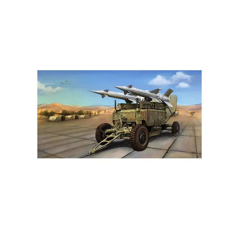 Maquette de Char en plastique Soviet 5P71 with 5V27 Missile 1/35 Authentique