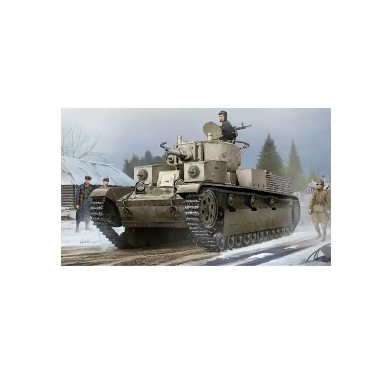 Maquette de Char en plastique T-28(Riveted) 1/35 Prix Réduit