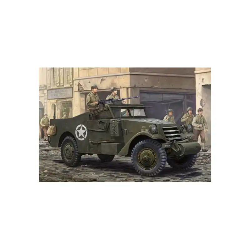 Dernière Chance Maquette de Char en plastique U.S. M3A1 White Scout Car 1/35