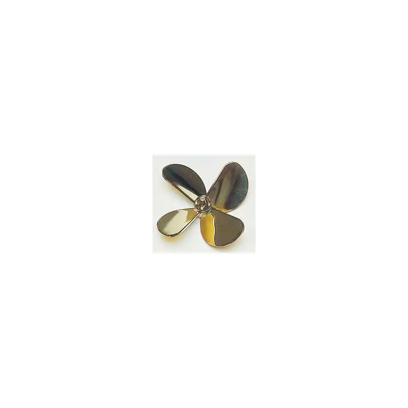 Accastillage de bateau HELICE QUADRIPALE LAITON - DROITE - 90mm - M5 Commande En Gros
