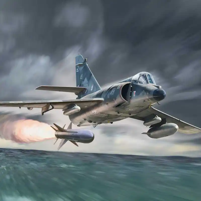 Maquette plastique d‘avion SUPER ETENDARD 1 48 Prix Cassé