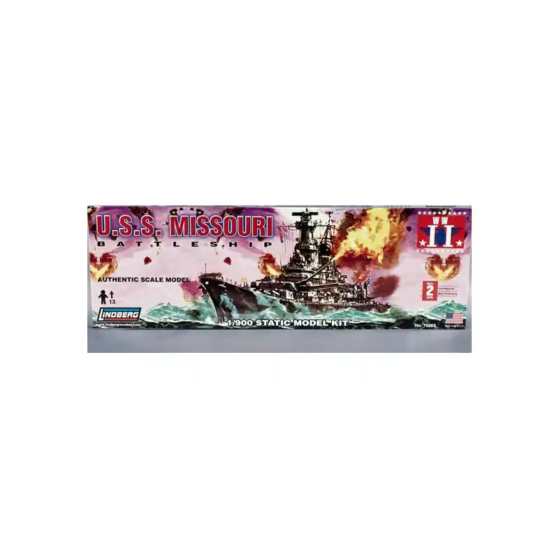 Satisfait Ou Remboursé Maquette de Bateau en plastique USS Missouri 1/900