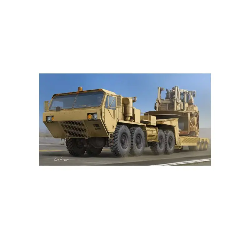 Maquette de Char en plastique M983A2 HEMTT avec semi-remorque M870A1 1/35 Quantité Limitée