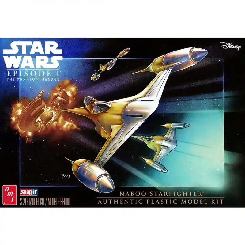 Haute Qualité Modèle de science fiction en plastique STAR WARS - Naboo Starfighter 1 48
