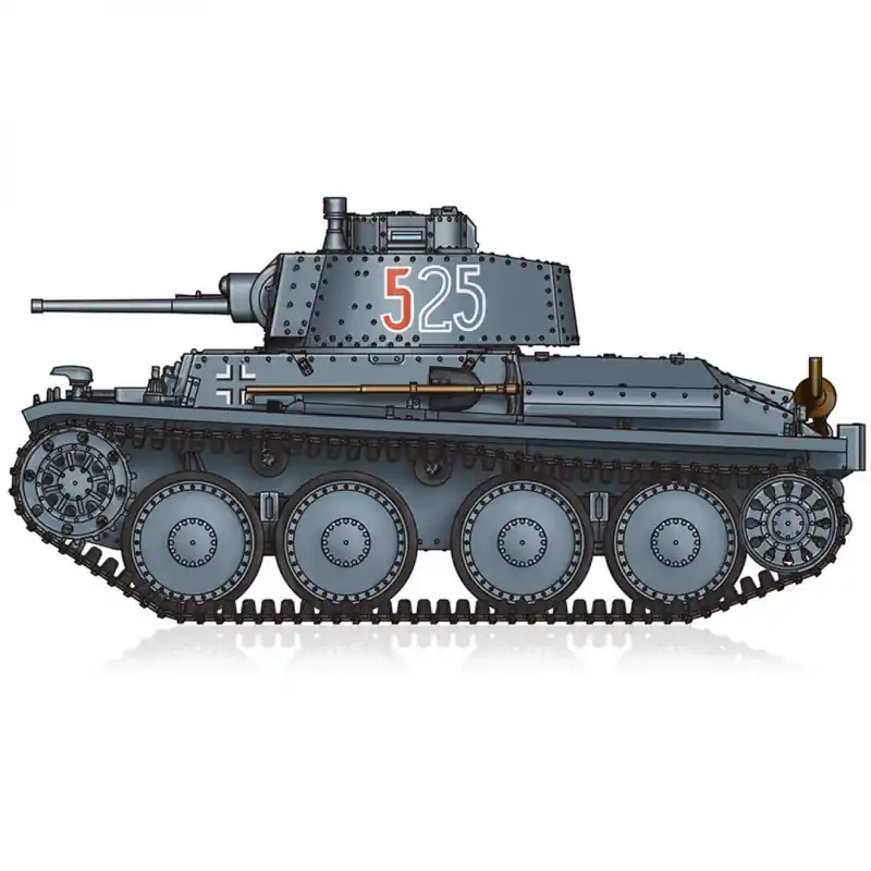 Maquette de char en plastique PzKpfw 38(t) Ausf. E/F 1 72 Pas Cher