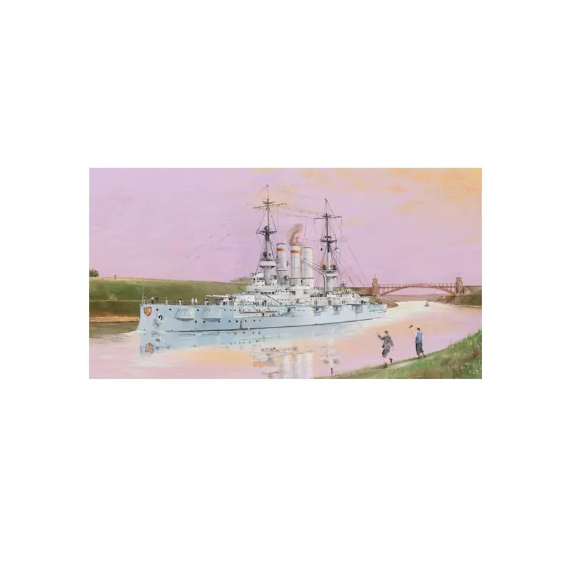 Maquette de Bateau en plastique Holstein Battleship 1908 1/350 Certifié
