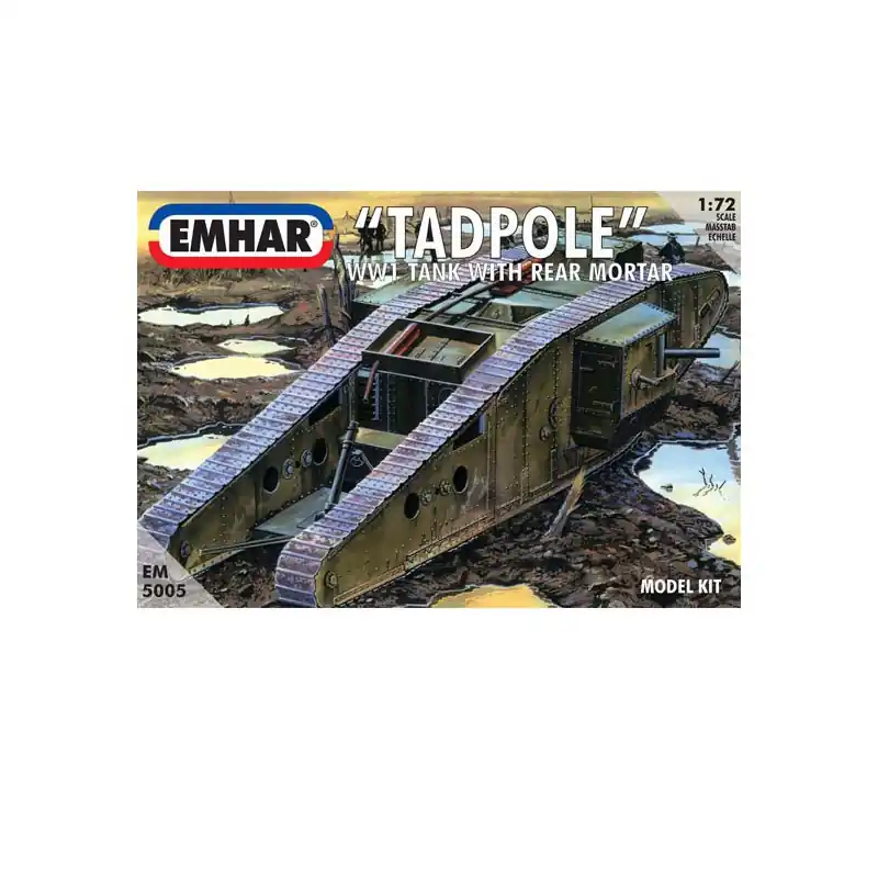 Maquette de Char en plastique TADPOLE TANK WWI 1/72 Prix Réduit
