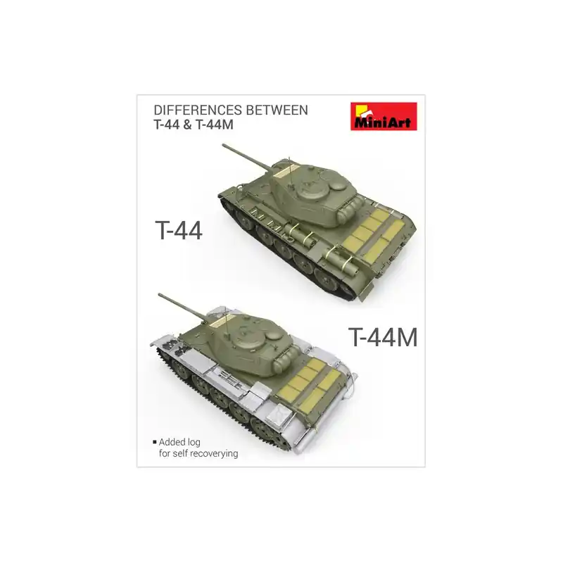 Maquette de Char en plastique T-44M Soviet Tank 1/35 Achat Immédiat
