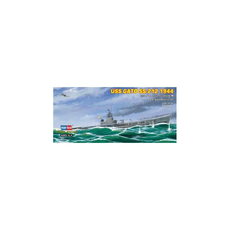 Promotion Saisonnière Maquette de Bateau en plastique USS SS-212 GATO 19441/700