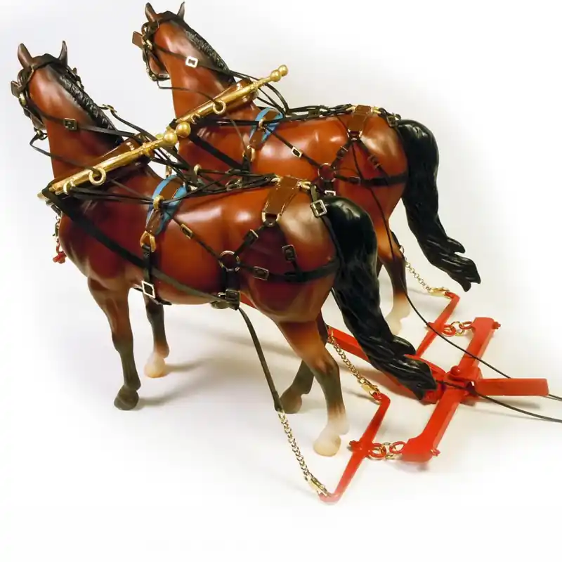 Maquette bois à construire Harnais pour attelage de 2 chevaux Offre Du Jour