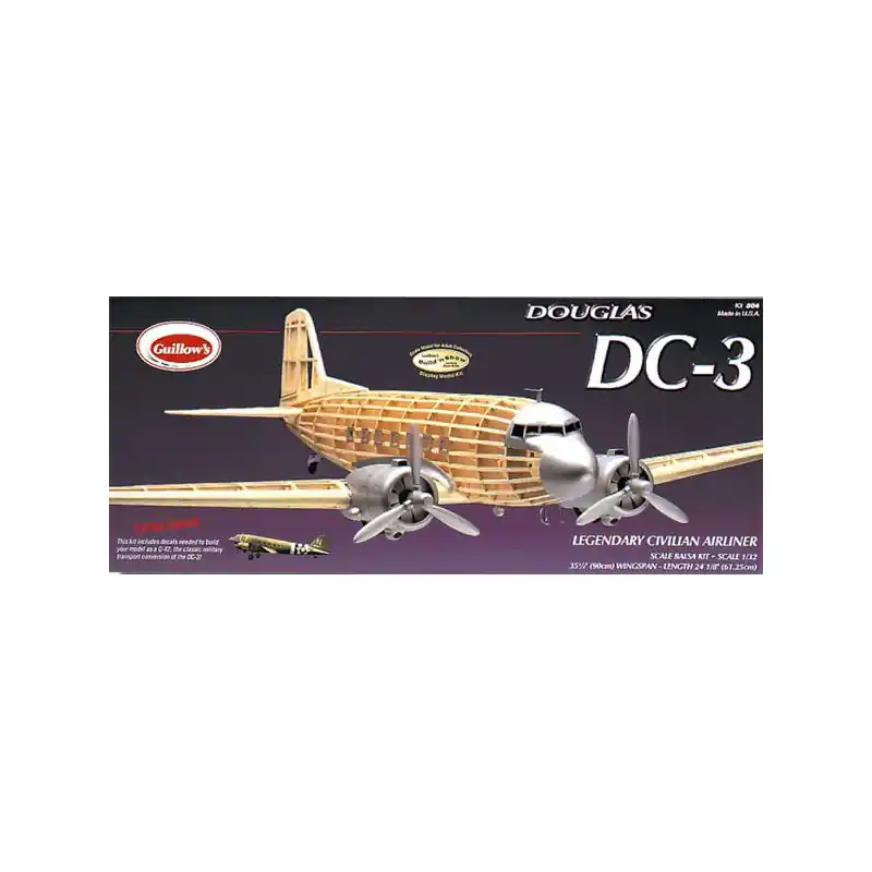 Avion de vol libre radiocommandé DOUGLAS DC-3 Pas Cher