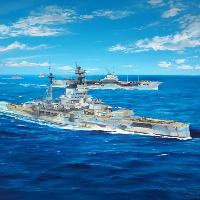 Must-Have Maquette de bateau en plastique HMS Resolution 1 350