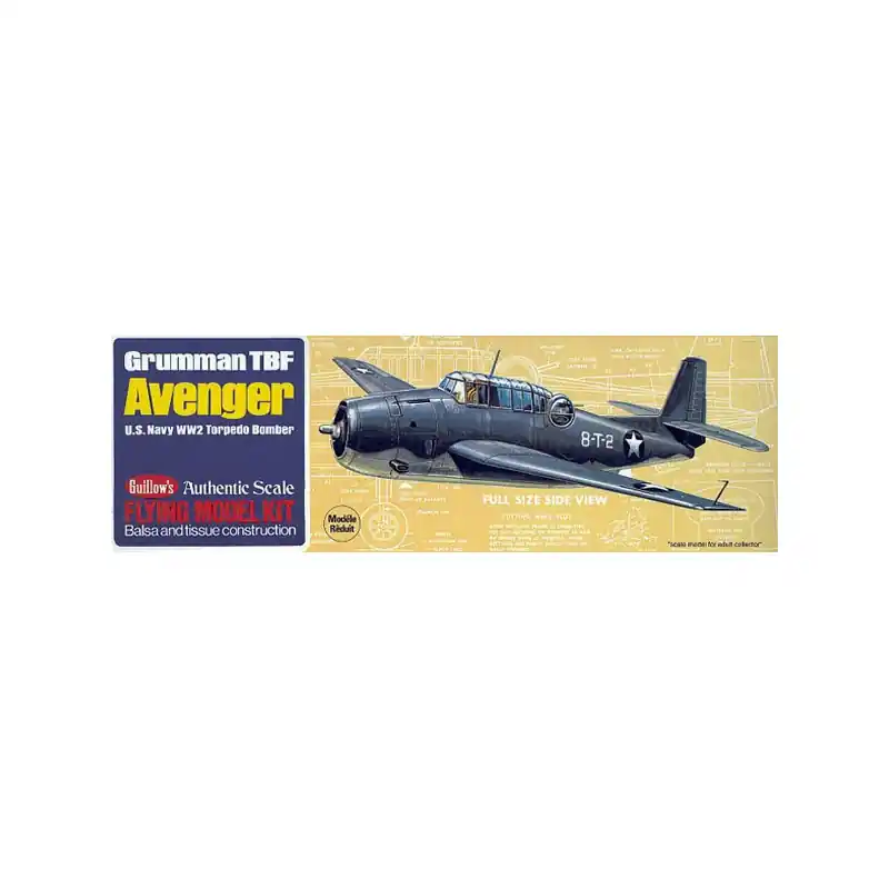 Pas Cher Maquette avion balsa Guillow’s série 500 – Grumman TBF Avenger