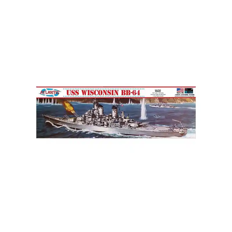 Maquette de Bateau en plastique USS Wisconsin BB-64 1/535 Bon Marché