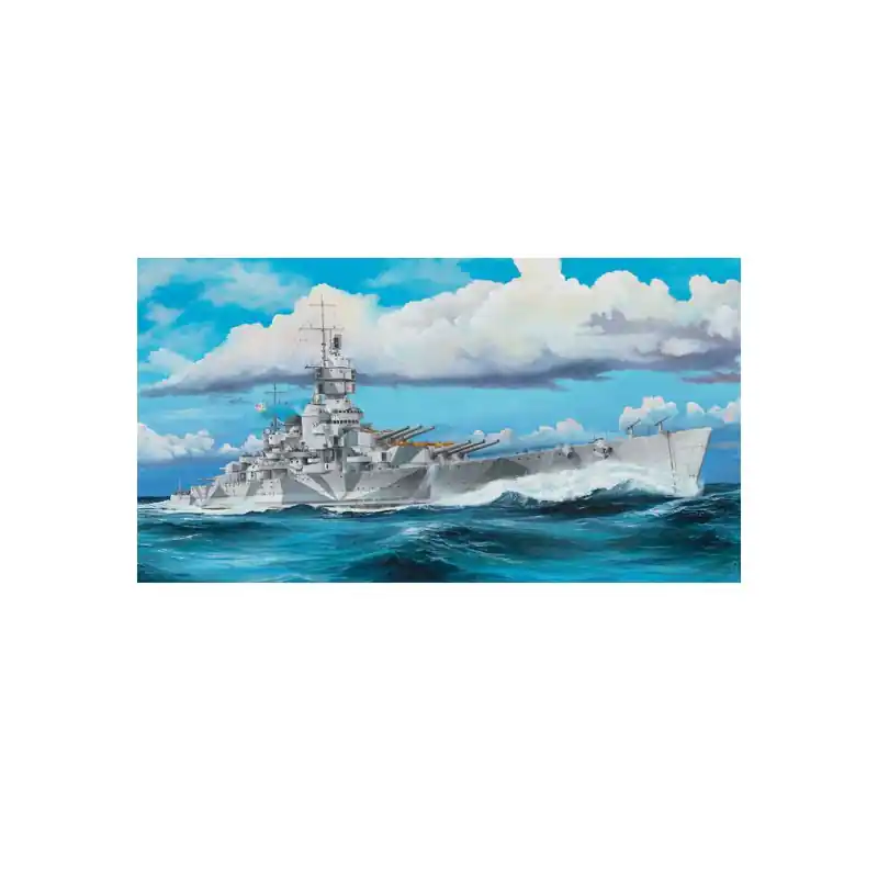 Maquette de Bateau en plastique RN Vittorio Veneto 1940 1/350 Certifié