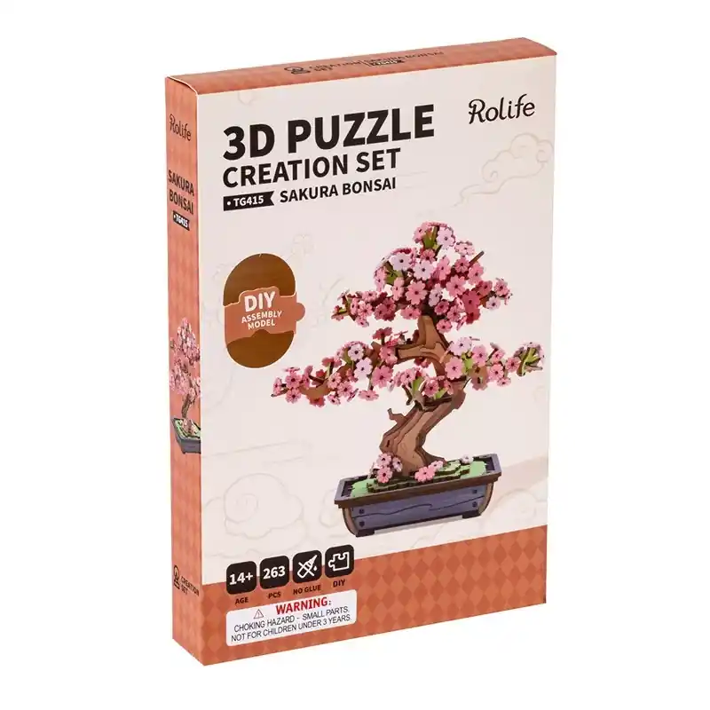 Offre Spéciale 3D Puzzle Creation Set Sakura Bonsai - Rolife