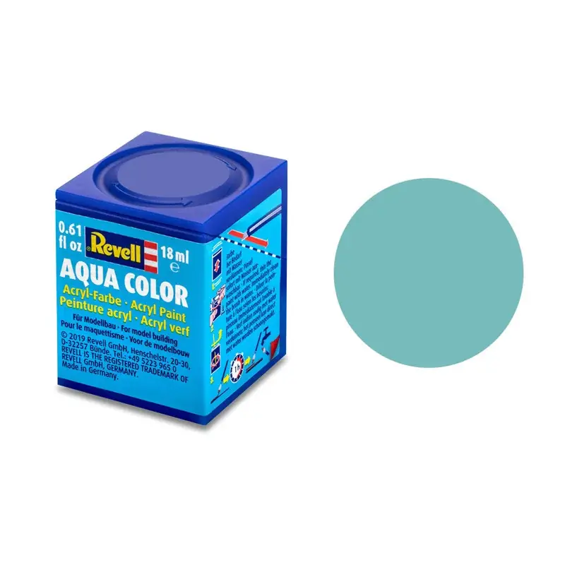 Aqua Color 55 (RAL 6027) Vert Clair Mat 18 ml - Revell Prix Bas