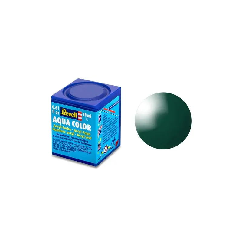 Aqua Color 62 (RAL 6005) Vert Mer/Mousse Brillant 18 ml - Revell Prix Bas