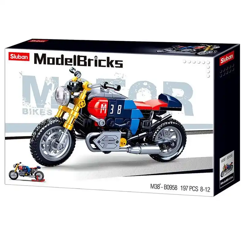 Must-Have Model Bricks Moto Café Racer 197 pcs - Sluban