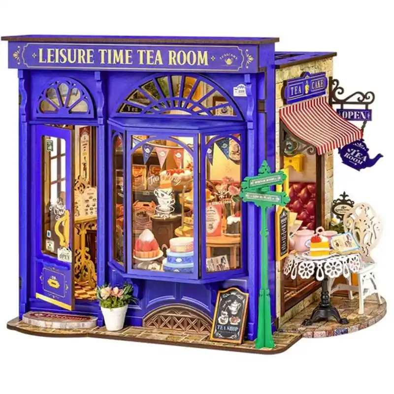 Puzzle 3D en bois Leisure Time Tea Room Rolife Expédié Aujourd'hui